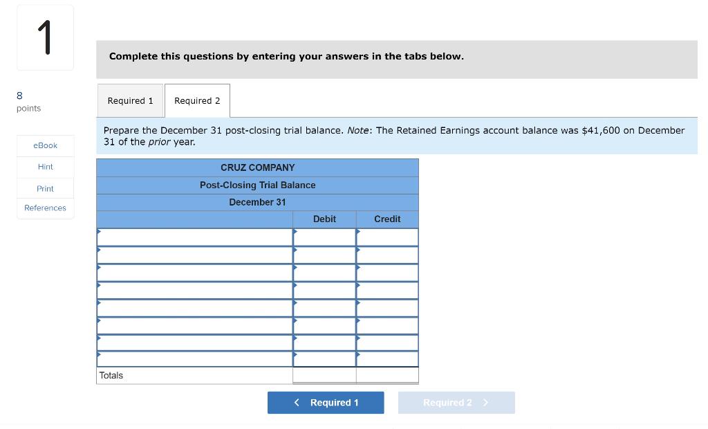 Solved Following are accounts and year-end adjusted balances | Chegg.com