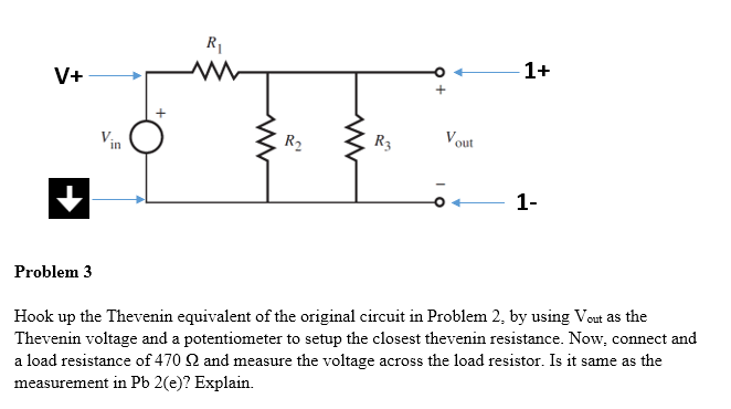 Hook up the Thevenin equivalent of the original | Chegg.com