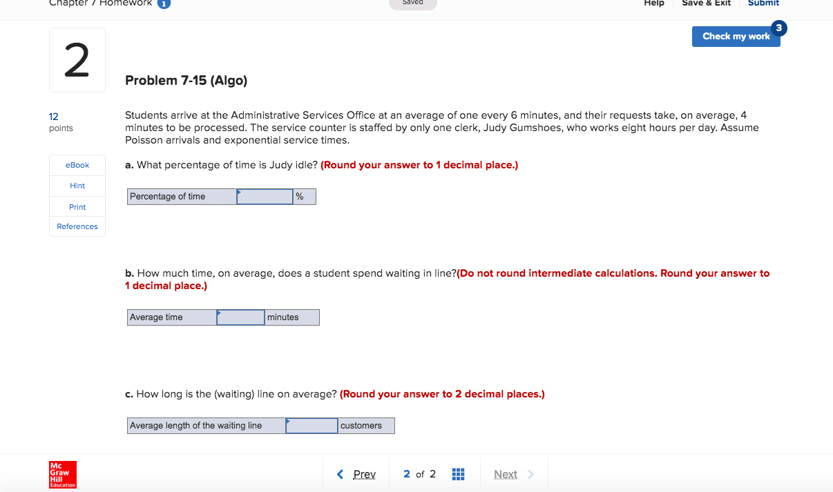 Solved Chapter7 Homework Saved Help Save & Exit Submit Check | Chegg.com