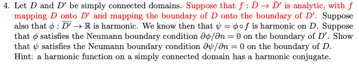 Solved 4. Let D and D' be simply connected domains. Suppose | Chegg.com