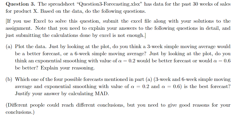 Solved Question 3. The spreadsheet | Chegg.com
