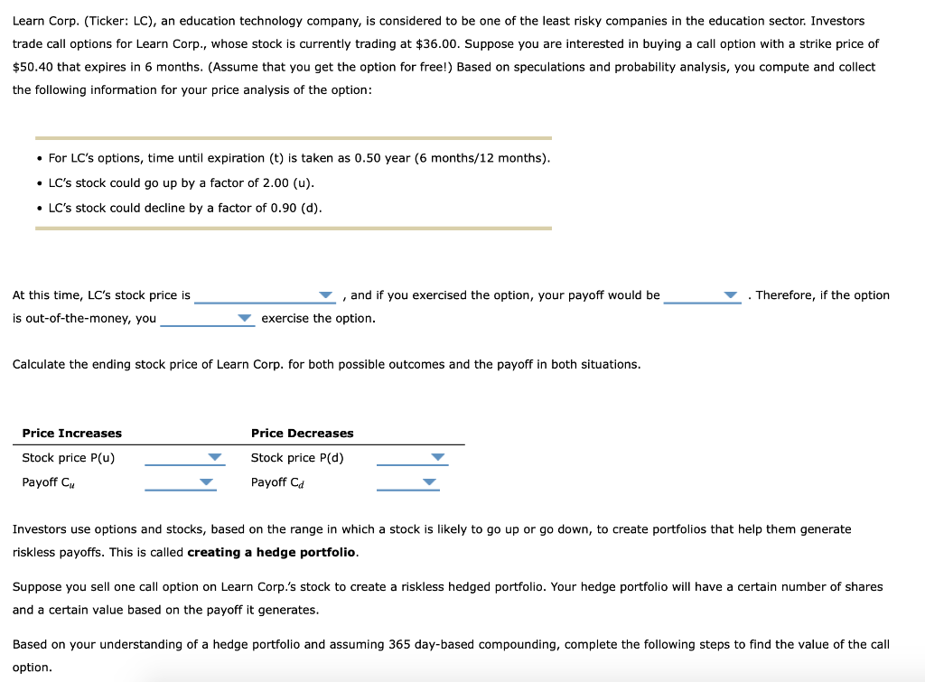 Learn Corp Ticker Lc An Education Technology Chegg Com