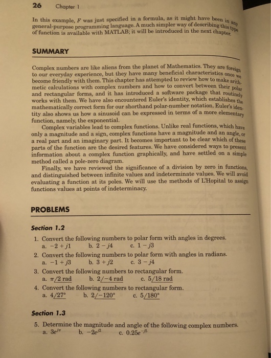 Solved 26 Chapter 1 In this example, F was just specified in | Chegg.com