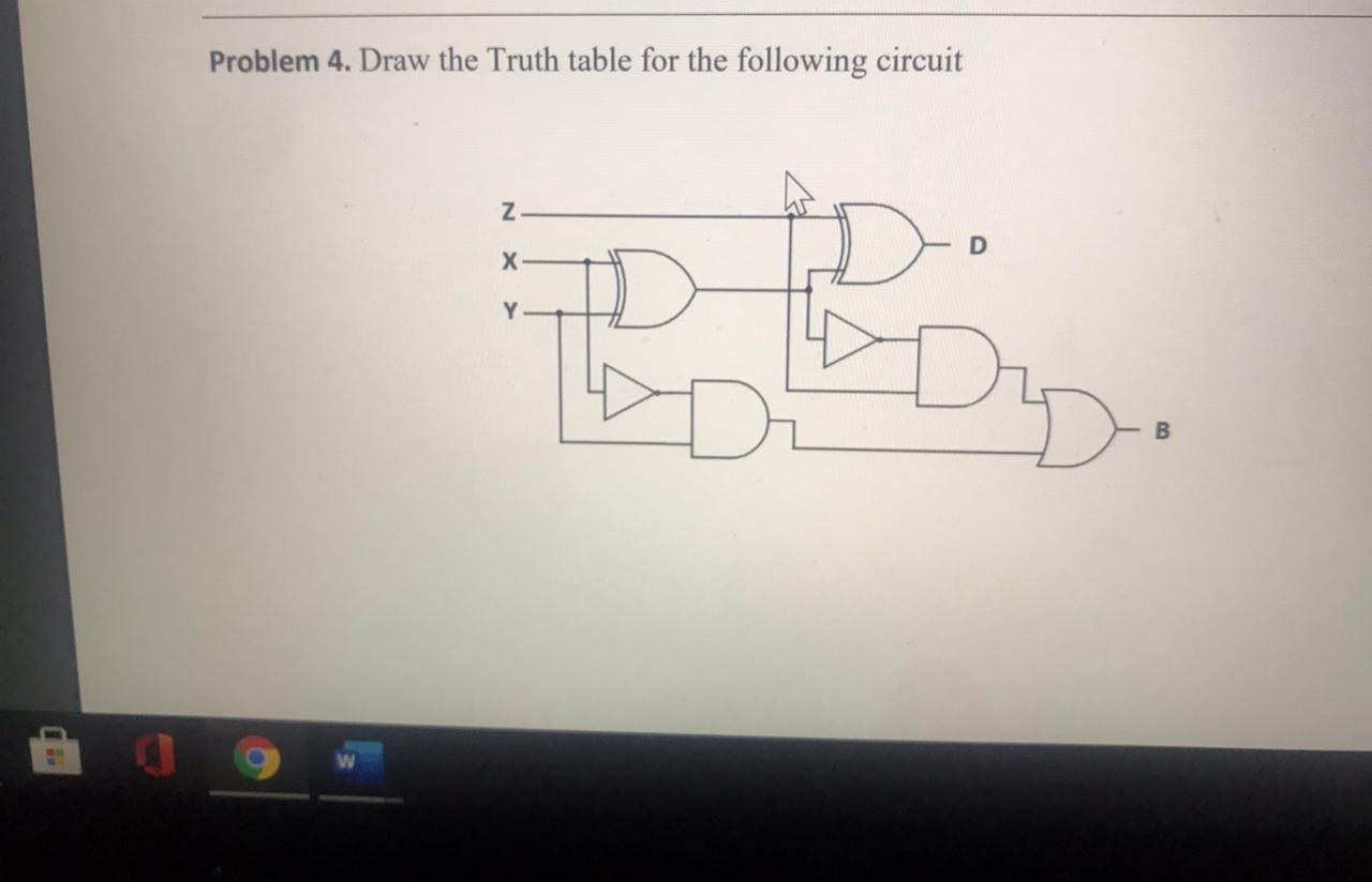 Solved Problem 4. Draw the Truth table for the following | Chegg.com
