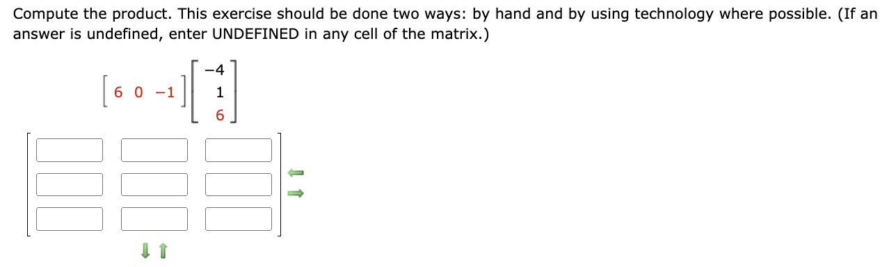 Solved Compute the product. This exercise should be done two | Chegg.com