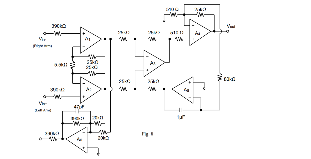 Solved Consider the given 3-electrode ECG amplifier | Chegg.com