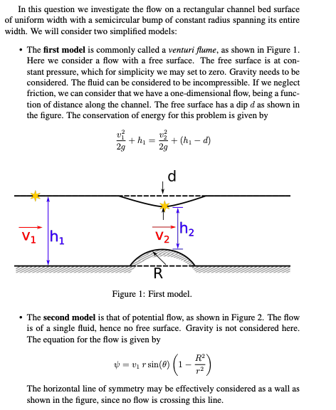 Solved 1) Consider a uniform, rectangular channel with width