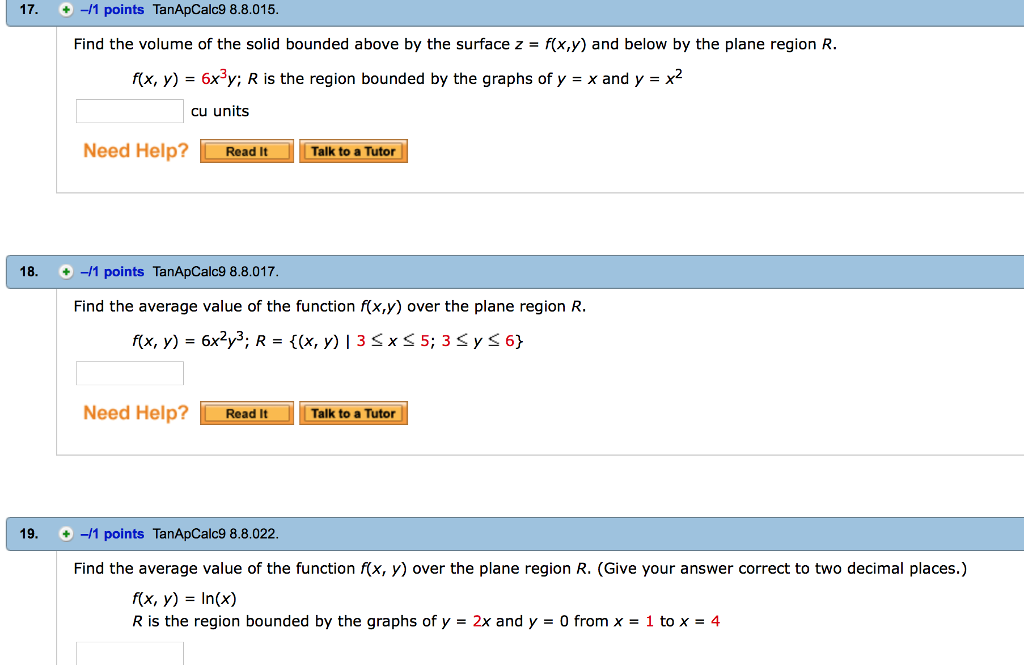 Solved Please help! I have tried these several times but | Chegg.com