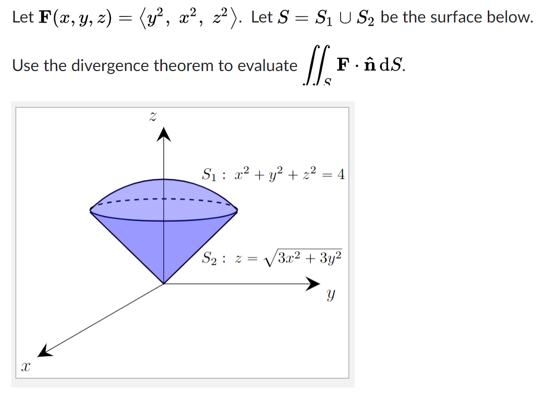 Solved Let F X Y Z Y X2 22 Let S Si U S2 Be Chegg Com