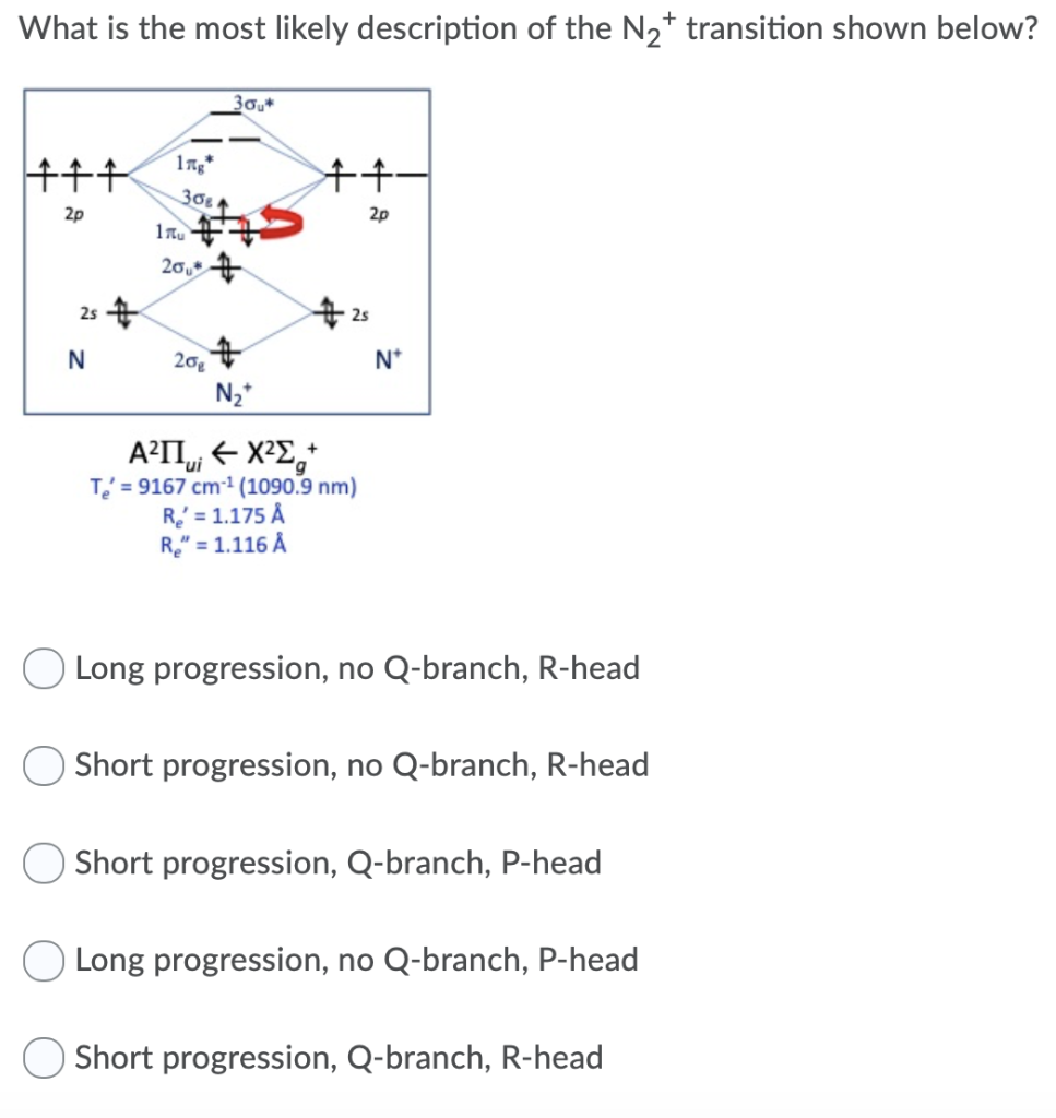 Solved The Lowest Energy Transition Of 11b16o Is p3 2 Chegg Com