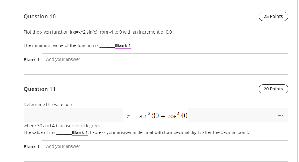 Solved Question 10 25 Points Plot the given function | Chegg.com