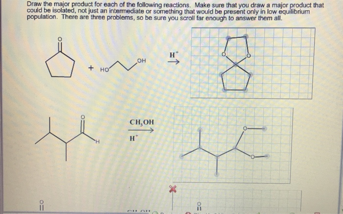 Solved Draw the major product for each of the following | Chegg.com