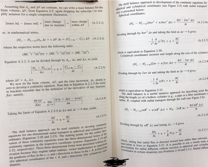 coordinates in certain situations (see problems 2-10 and 2-11). radial diffus only is presented below: spherical coordinates: