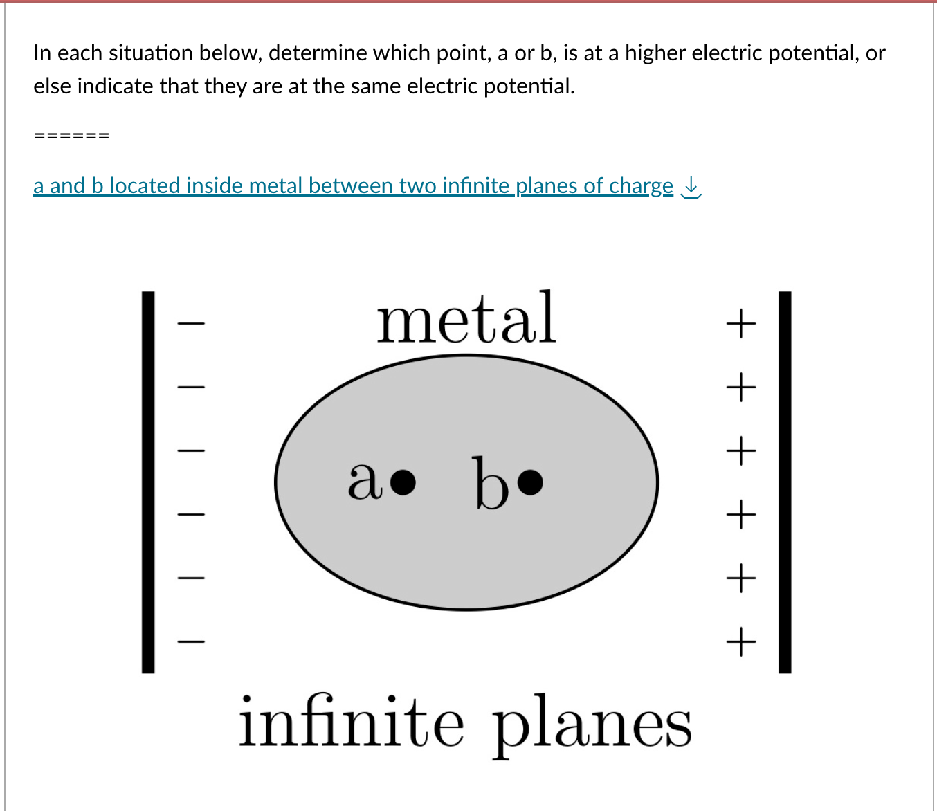 Solved In Each Situation Below, Determine Which Point, A Or | Chegg.com