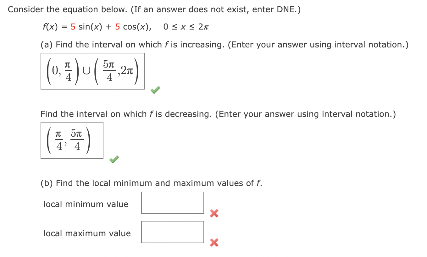 Solved Onsider The Equation Below. (If An Answer Does Not | Chegg.com