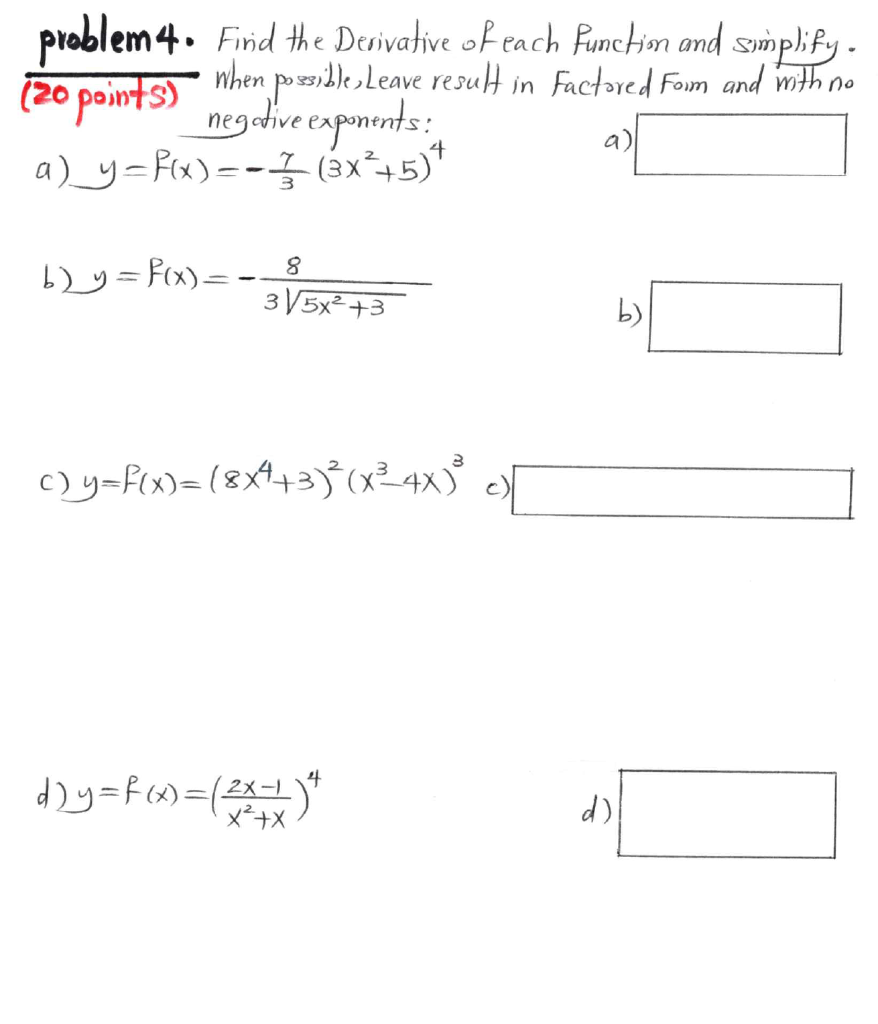 solved-20-points-problem-4-firid-the-derivative-of-each-chegg