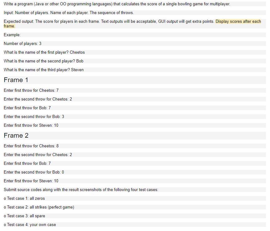 Solved Write a program (Java or other 00 programming | Chegg.com