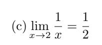 Solved (c) limx→2x1=21 | Chegg.com