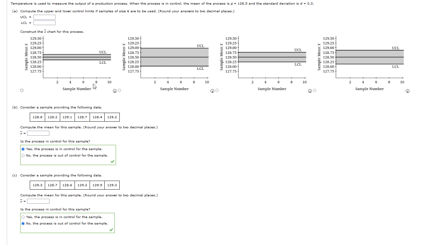 Solved (a) Compute the upper and lower control limits if | Chegg.com