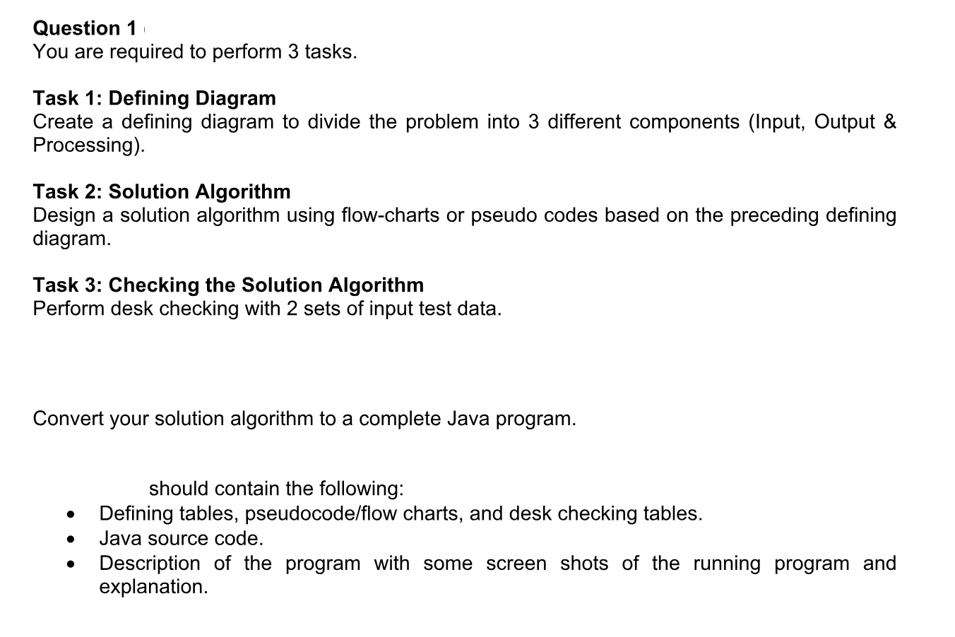 Solved Task 1: Defining Diagram Create a defining diagram to | Chegg.com