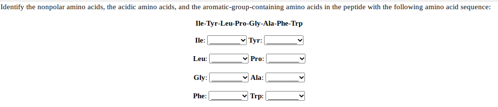 Solved Indicate which of the amino acid residues in the | Chegg.com