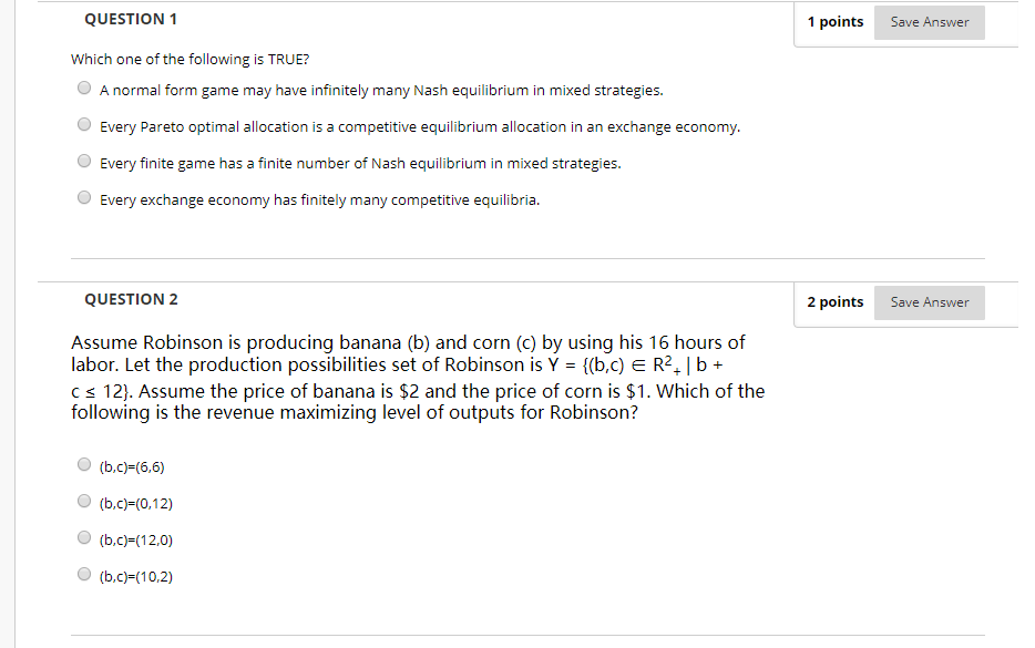 Solved QUESTION 1 1 points Save Answer Which one of the | Chegg.com