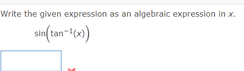 Solved Write the given expression as an algebraic expression | Chegg.com