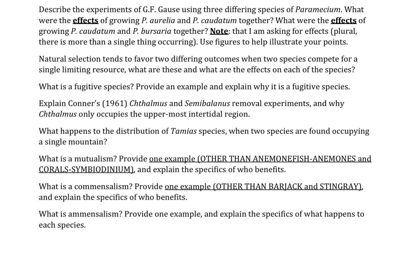 gf gause paramecium experiment