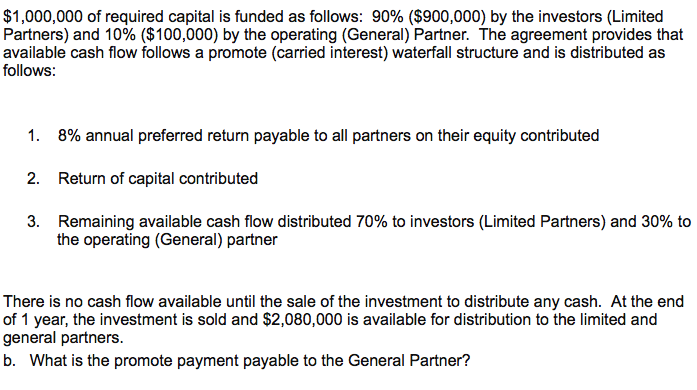 Solved $1,000,000 of required capital is funded as follows: | Chegg.com