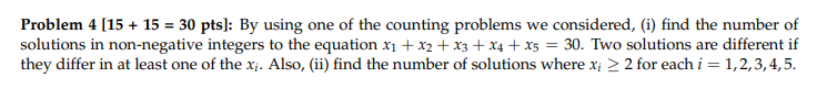 Solved Problem 4 [15 + 15 = 30 pts): By using one of the | Chegg.com