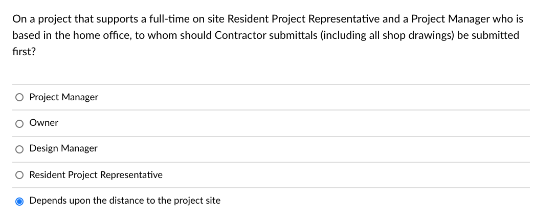 Solved On a project that supports a full-time on site 