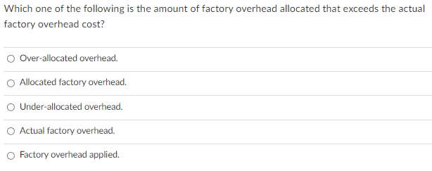 which of the following is part of factory overhead cost