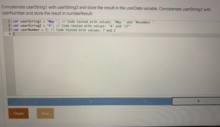 Solved Concatenate UserString1 With UserString2 And Store | Chegg.com