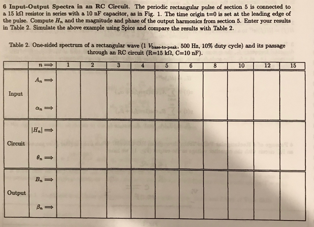 Solved III PRELAB 5 Spectrum of Rectangular Wave. A periodic | Chegg.com