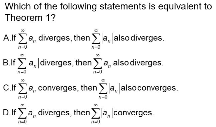 Solved Which of the following statements is equivalent to | Chegg.com
