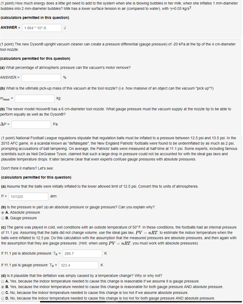 Solved Don't know if my answers are right. And would like | Chegg.com