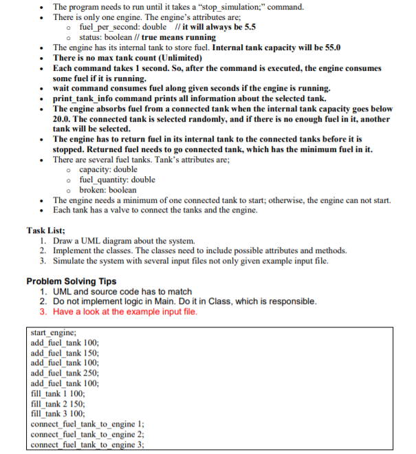 Activities The users will provide an input and output | Chegg.com