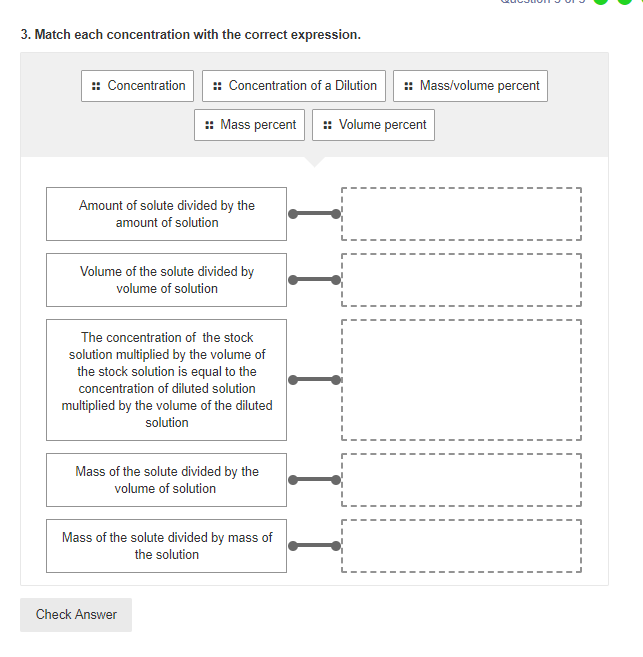 Solved 3 Match Each Concentration With The Correct Chegg Solved 3 Match Each Concentration With The Correct Chegg