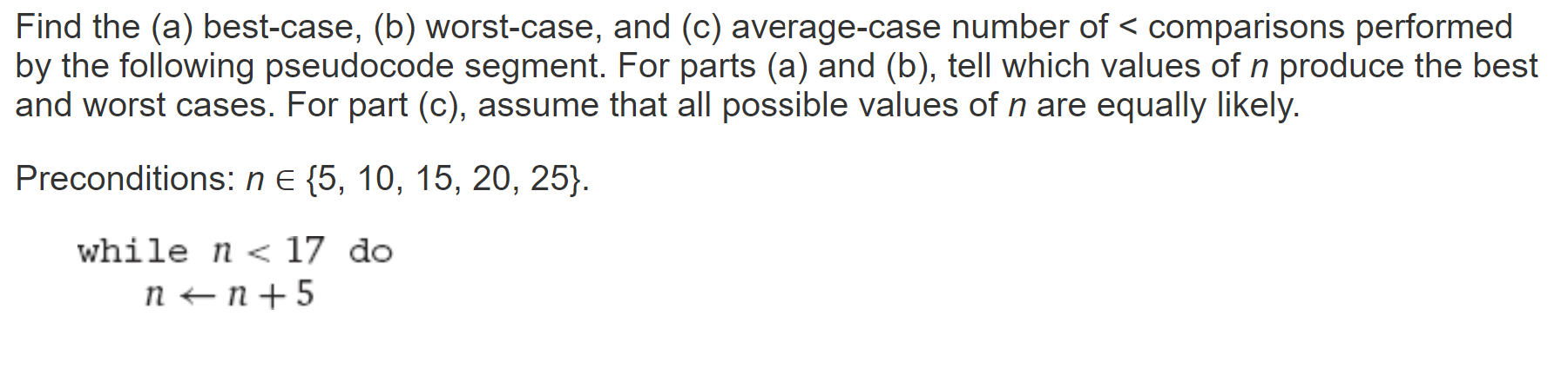 Find The (a) Best-case, (b) Worst-case, And (c) | Chegg.com