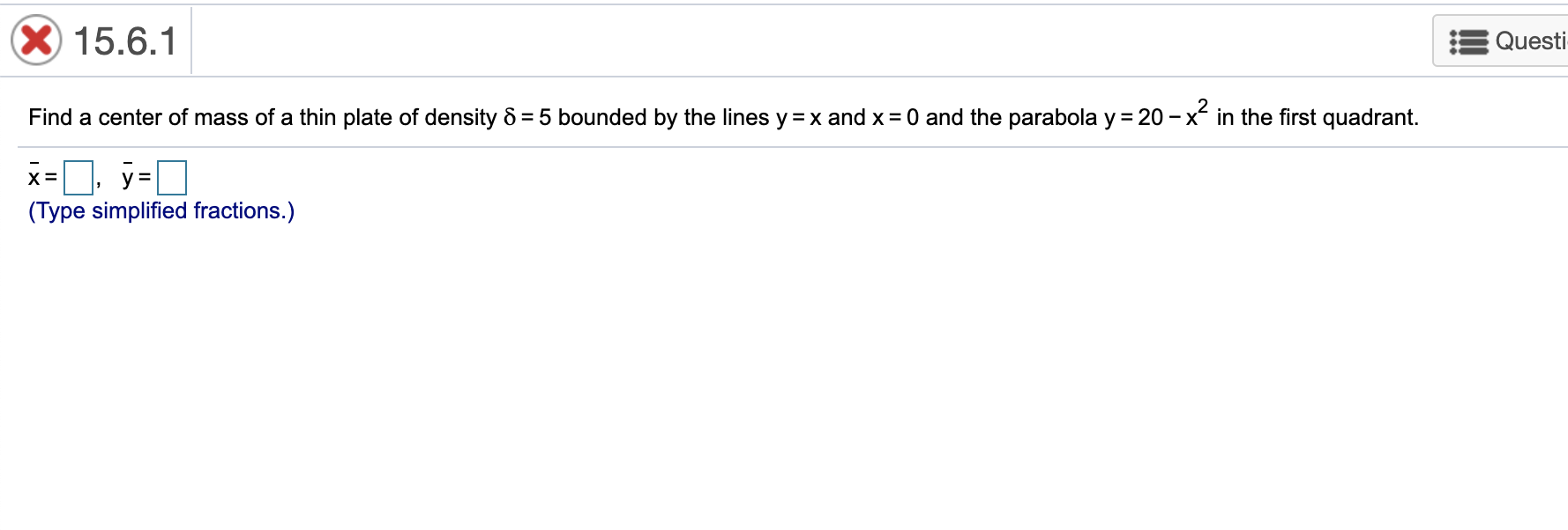 Find The Centroid Of The Region In The First Quadrant Chegg Com