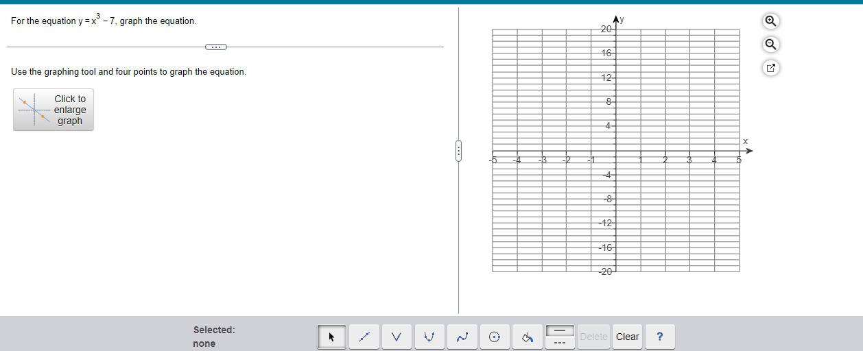 solved-for-the-equation-y-x3-7-graph-the-equation-use-the-chegg