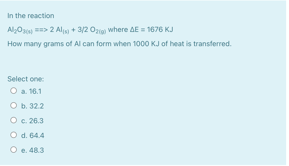 Solved A 0.6 kg aluminum container that contains 0.350 L