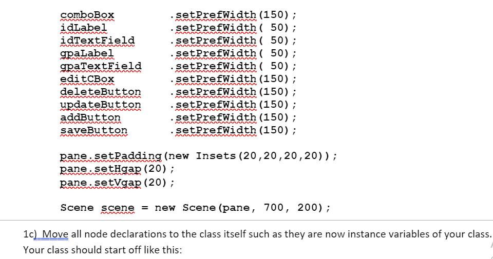 Assignment 5 1. Use Java to create a Student class | Chegg.com