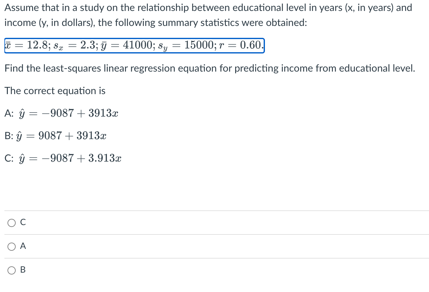 Solved Assume that in a study on the relationship between | Chegg.com