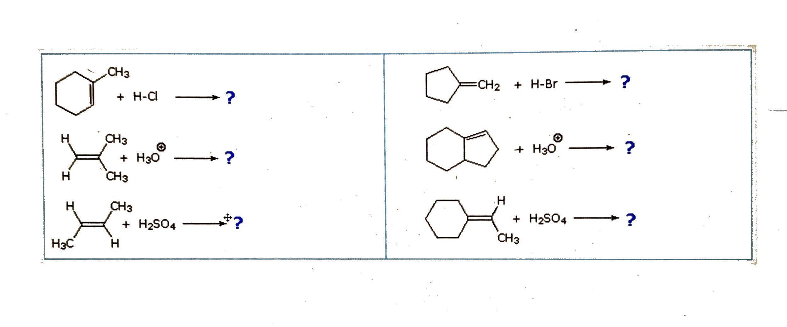 Solved PREDICT THE PRODUCTS OF THE FOLLOWING REACTIONS | Chegg.com