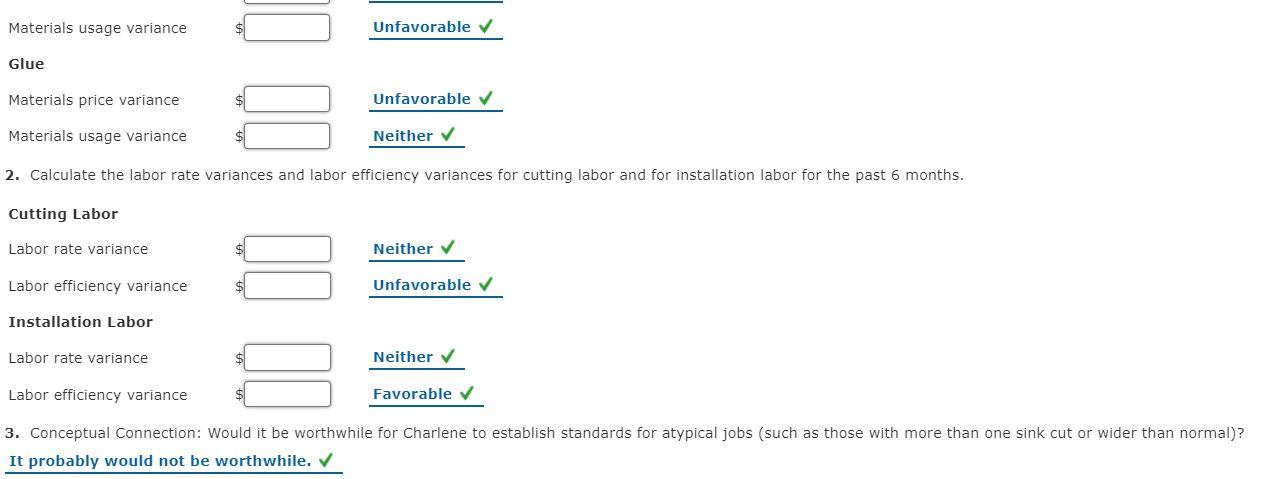 Solved Setting Standards, Materials and Labor Variances Tom 