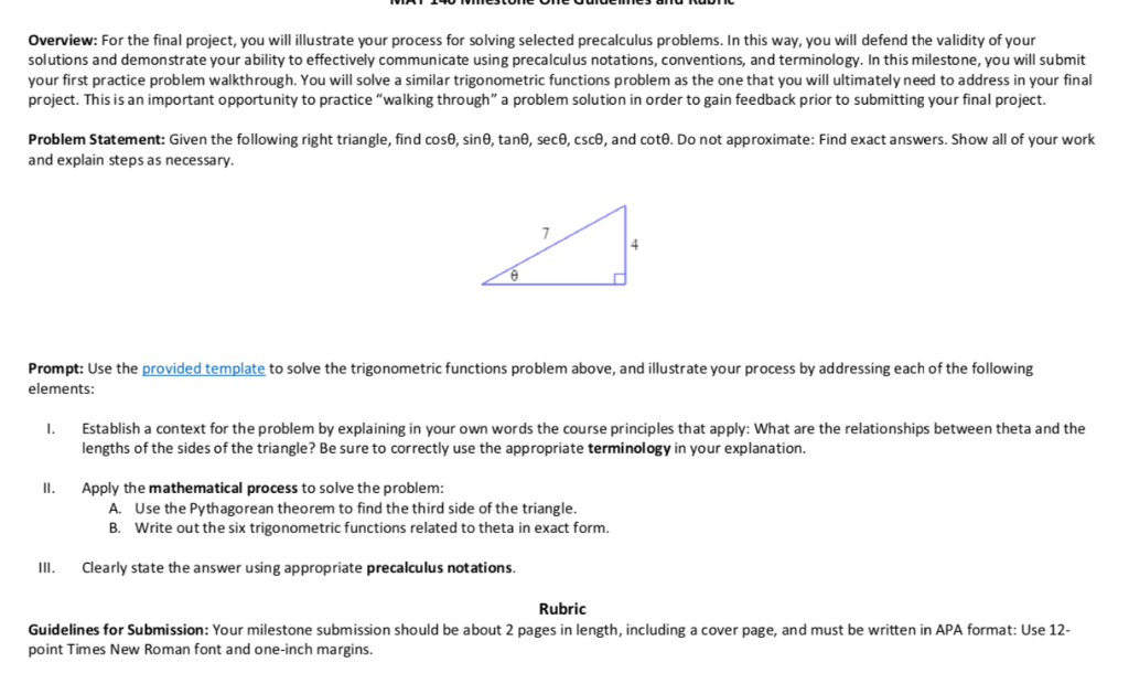 Solved Overview: For the final project, you will illustrate | Chegg.com