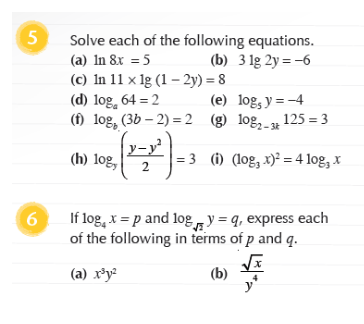 Solved 5 Solve Each Of The Following Equations A In 8x Chegg Com