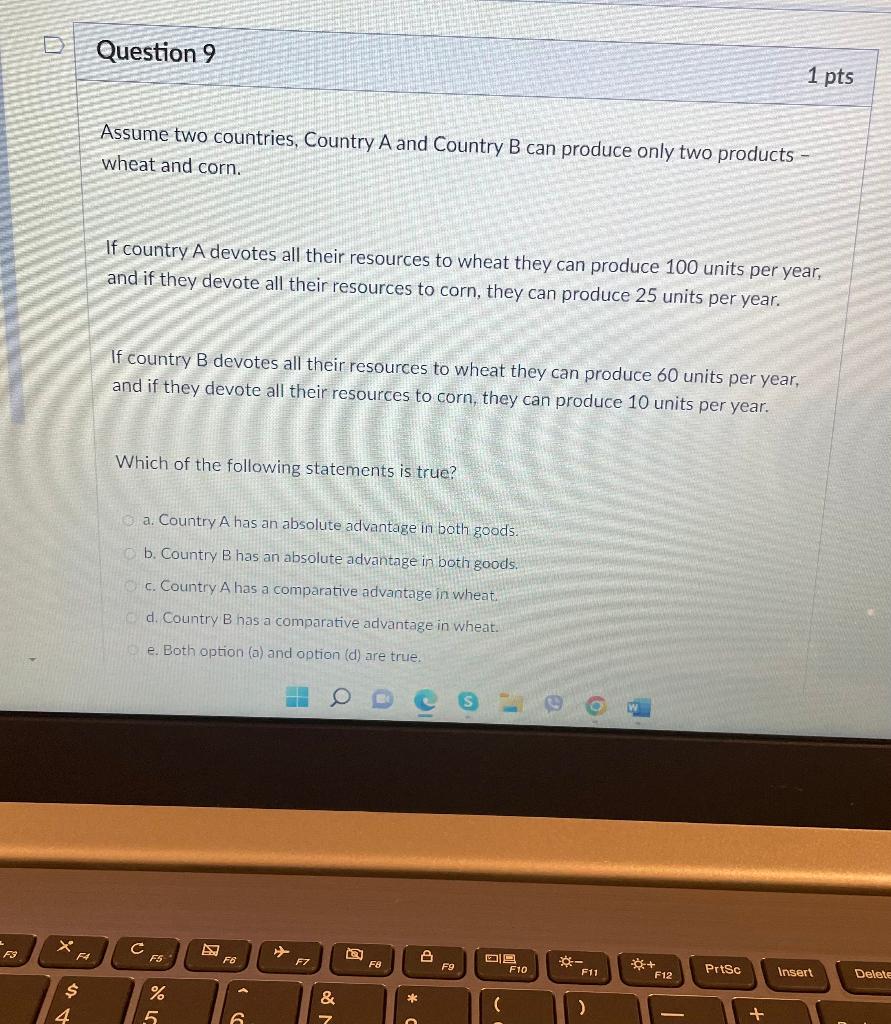 Solved Assume Two Countries, Country A And Country B Can | Chegg.com