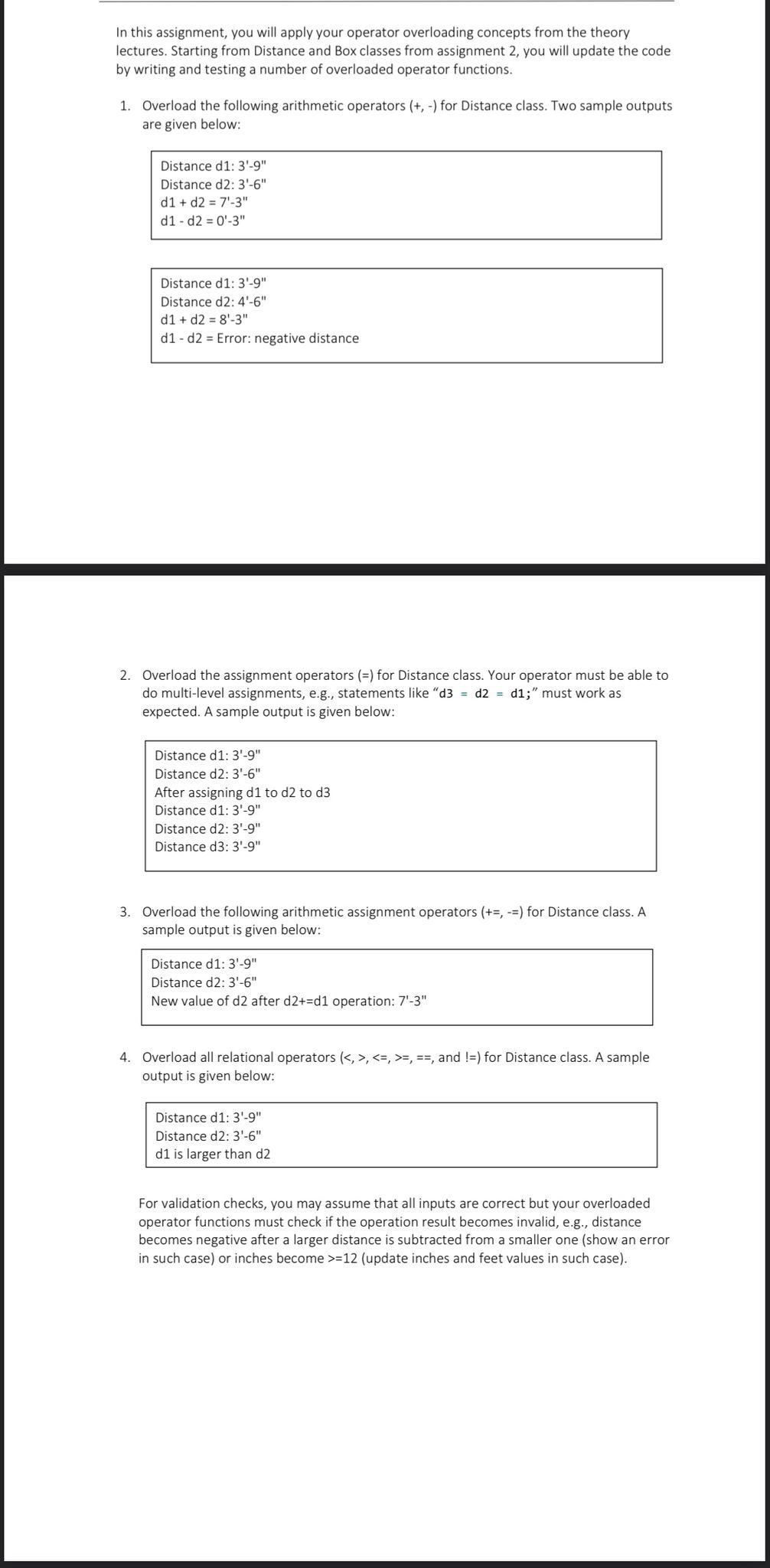 Solved In this assignment, you will apply your operator | Chegg.com